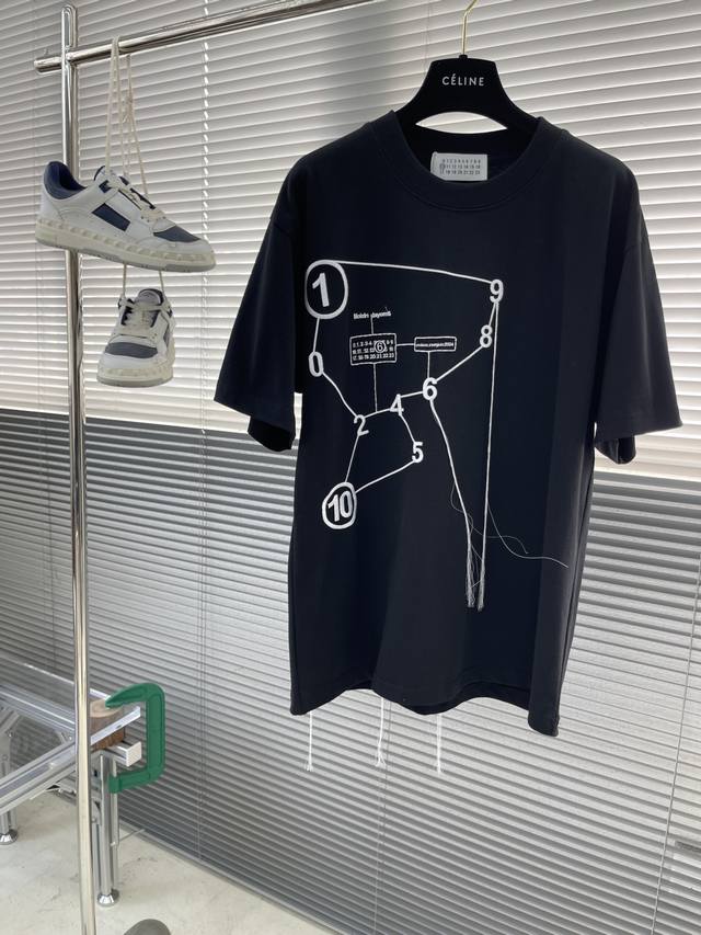 Mm6# Margiela 25Ss new fashion brand T-shirt! Round neck short-sleeved T-shirt w