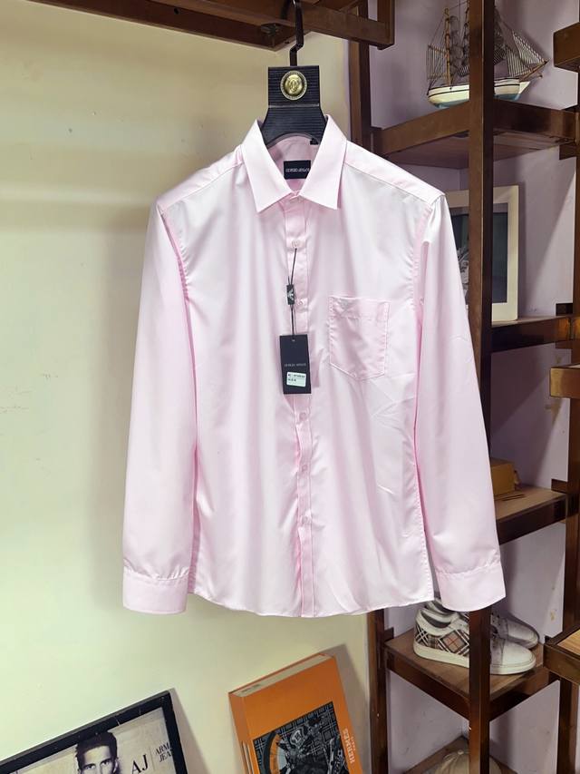 Armani top business original long-sleeved shirt, high-end custom-made, versatile