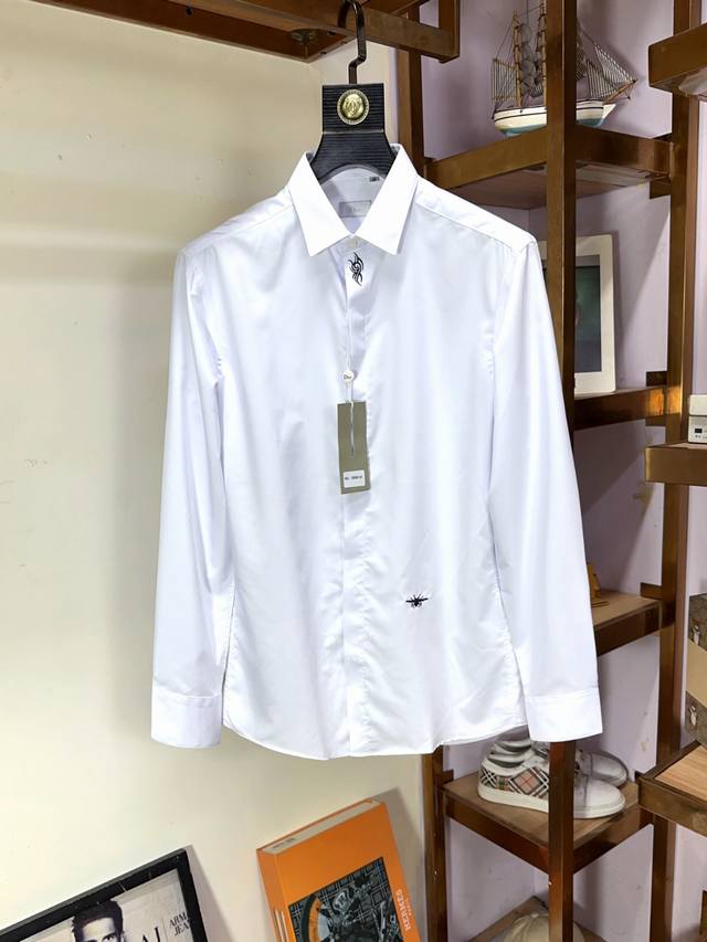 Dior top business original long-sleeved shirt, high-end custom-made, versatile s