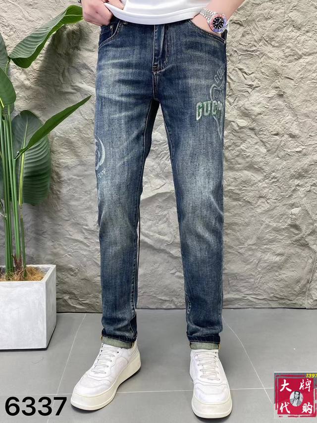 Gucci's latest spring and summer counter series High-end custom-made slim-fit je