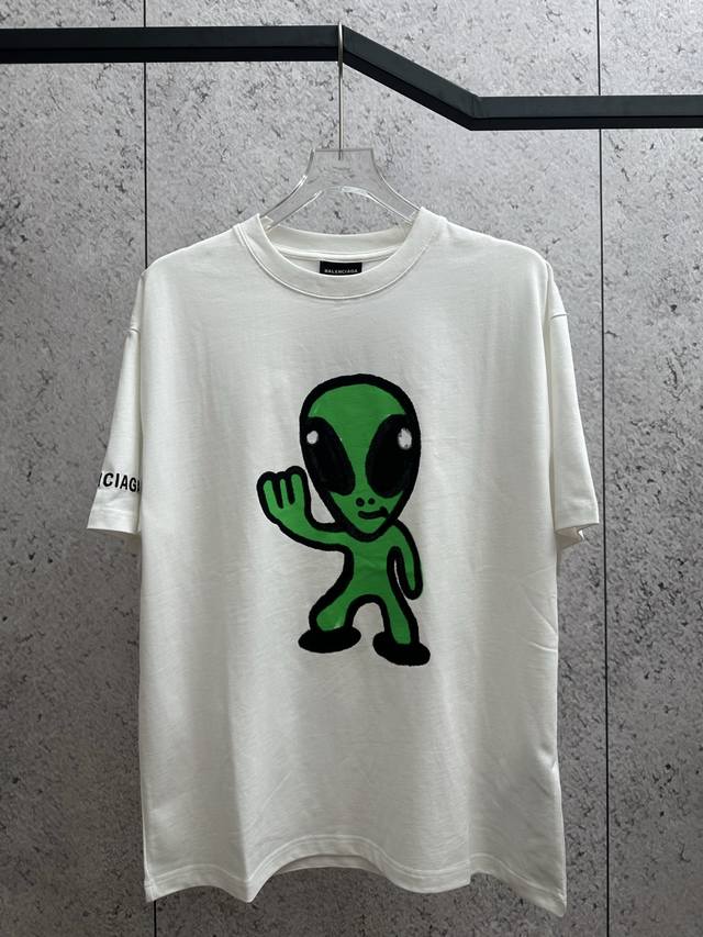 P1302660 Paris fashion brand new high-weight cotton high-end fluorescent printin