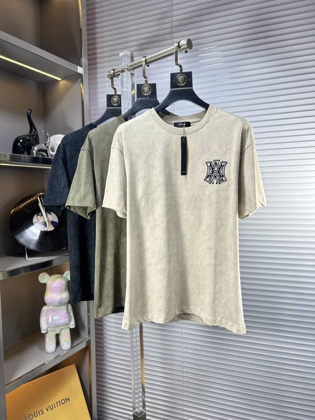 Amir* Ss25 new summer short sleeves, top pattern logo, handsome and fashionable,