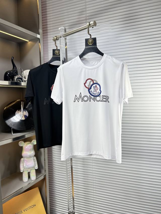 Maximum wear weight 240 kg Monc*Ss25 new summer short sleeves, top pattern logo,