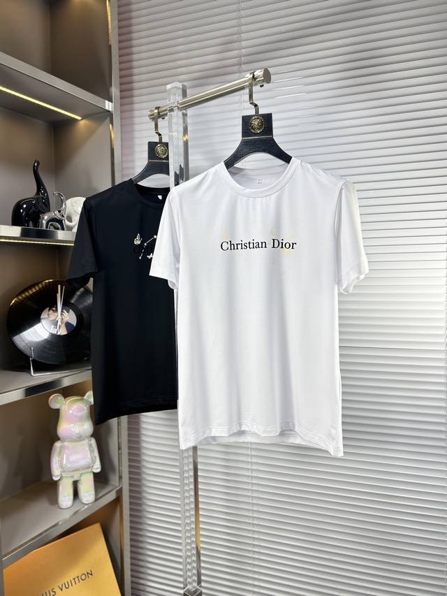 Maximum wear weight 240 catties Dio* Dior Ss25 new summer short sleeves, top pat