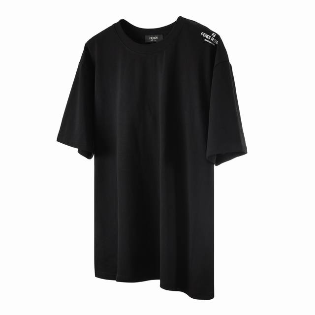 Special Price Fendi 23Ss Shoulder Ff Small Letter Printed Short Sleeve F16 The f