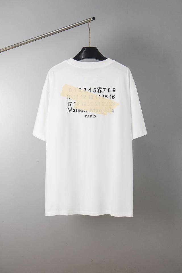 2041# High version Maison Margiela 25Ss short-sleeved T-shirt with letter embroi