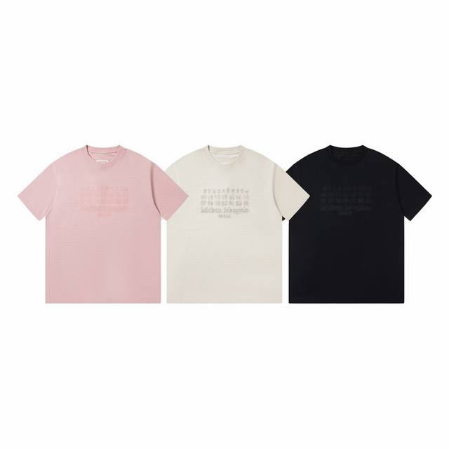 2039# High version Maison Margiela 25Ss logo stitching dark pattern embroidered