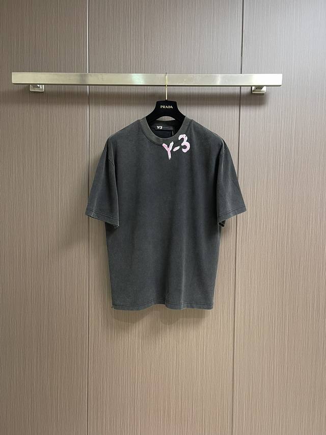 Y3 Yamamoto Y3's new spring and summer short-sleeved T-shirt with a printed logo
