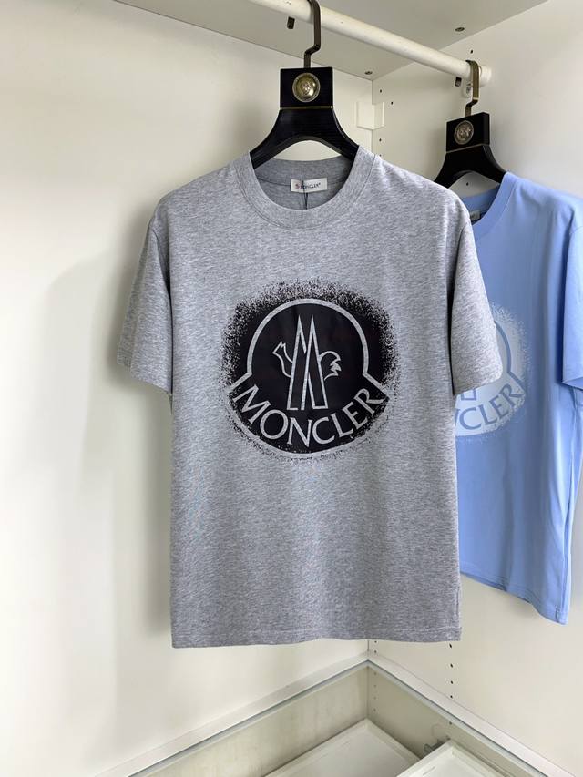 Moncler top round neck casual short sleeves, high-end custom-made, versatile sty