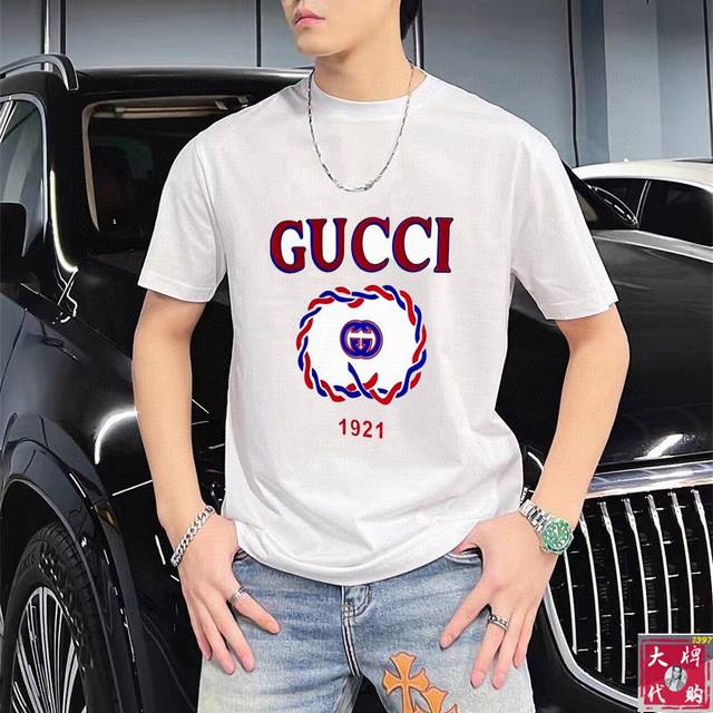 High version Gucci Gucci's maximum Xxl can wear 200 pounds. Top round neck casua