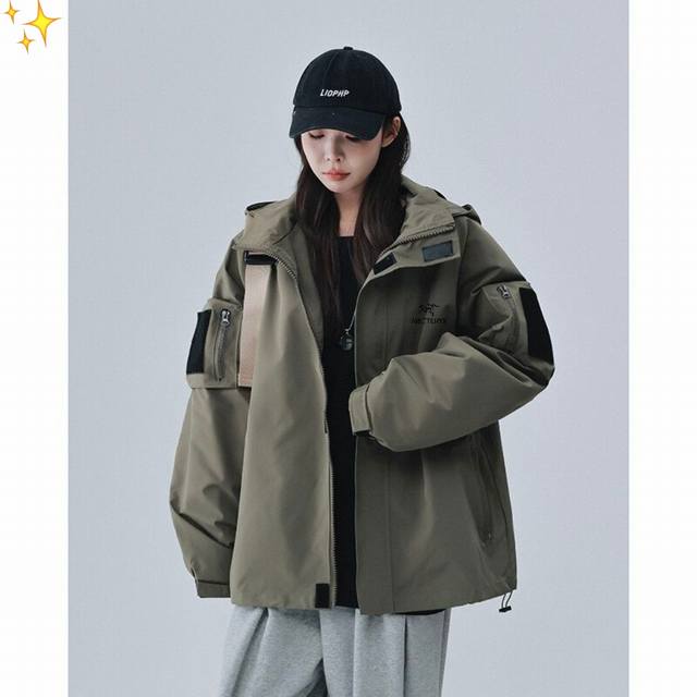 for Arc'teryx 25 new outdoor windproof casual jacket hooded casual aviator jacke