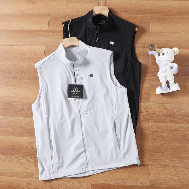 for Kolon Sport couple outdoor sports casual quick-drying vest! The style is cla