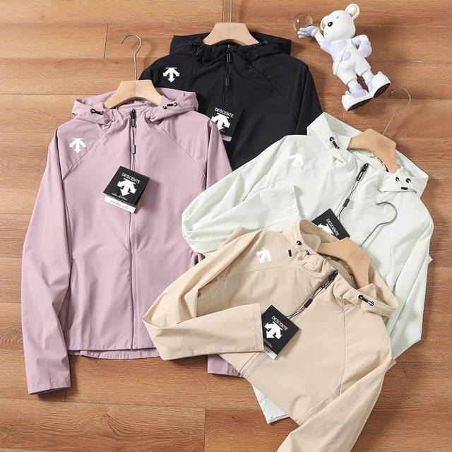 for Descente summer new women's outdoor sun protection clothing couple style hoo