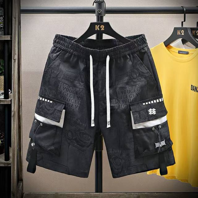 for Kolon Sport flap multi-pocket loose water-repellent and dirt-resistant short