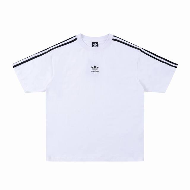 Balenciaga X Adidas Logo letter embroidered round neck short sleeve Fw22 drop sh
