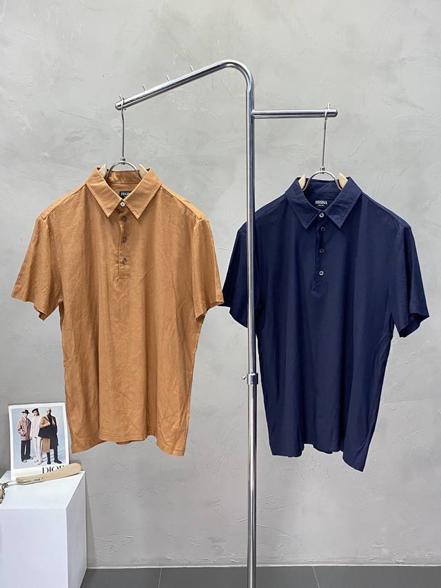 Zegna exclusive new original men's casual short-sleeved high-end customization h