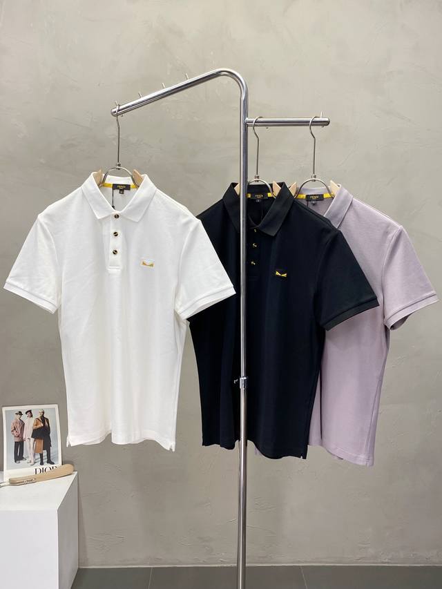 Fendi exclusive new original men's casual short-sleeved high-end customization h