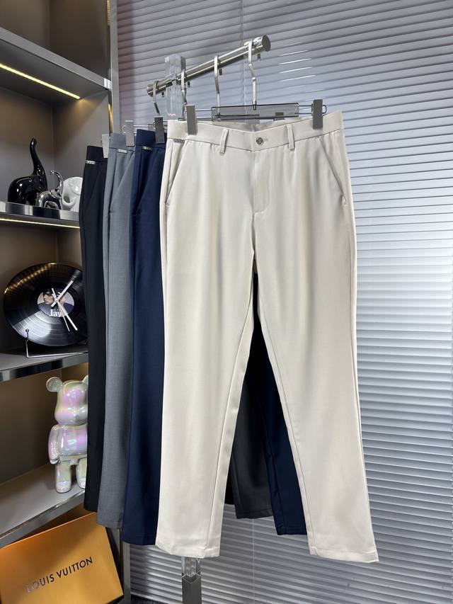 Lv*Louis Ss25 early spring new casual trousers, original single hot goods! Busin
