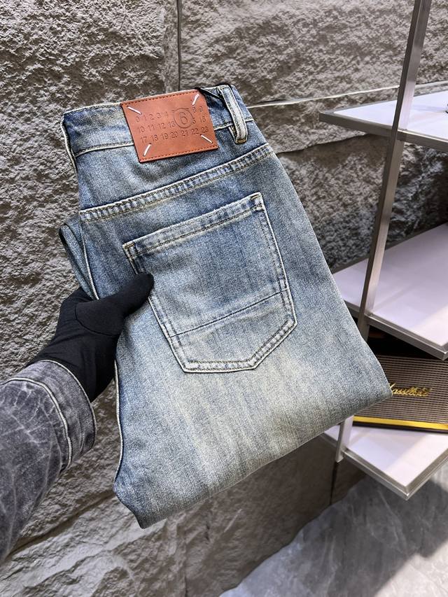 Mm6 Margiela 2025Ss new spring and summer men's jeans are made of imported denim