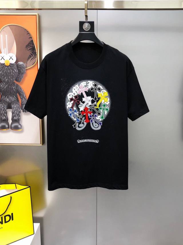 Chrome Hearts 2025 spring and summer new original men's round neck short-sleeved