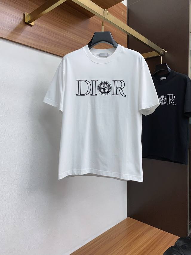 Dior 2025 new original men's casual wide-cut short-sleeved T-shirt! High-end cus