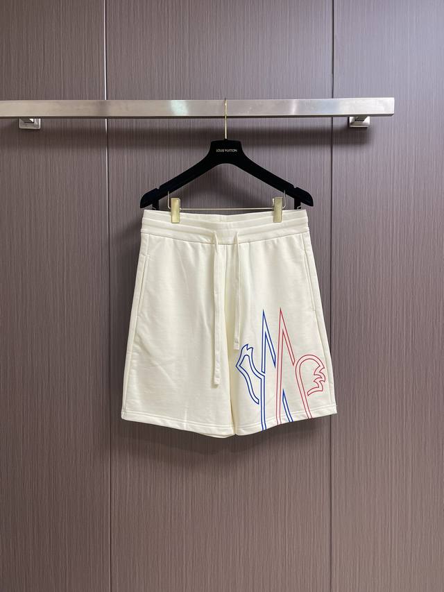 Moncler 2025Ss spring and summer new men's casual drawstring shorts are simple,
