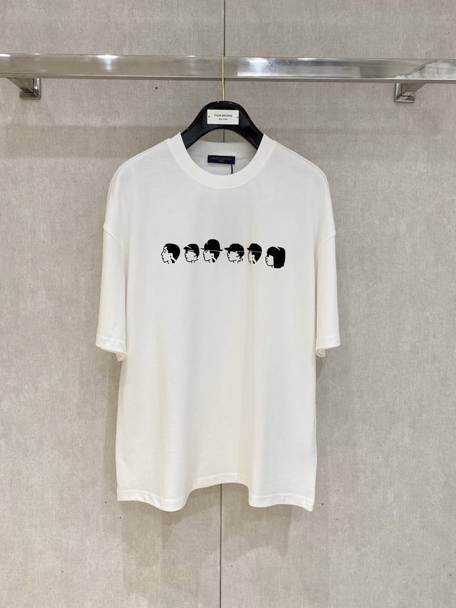 Louisvuitton 2025Ss early spring new product catwalk style printed cotton round