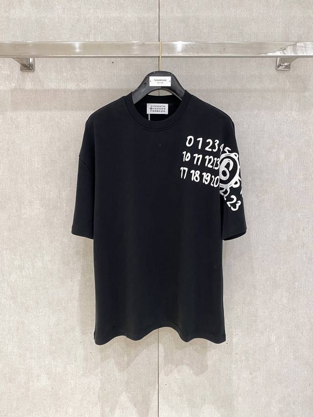 Mastermind Japan Mmj 2025Ss Spring and Summer New Product Heavy Washed Printed T