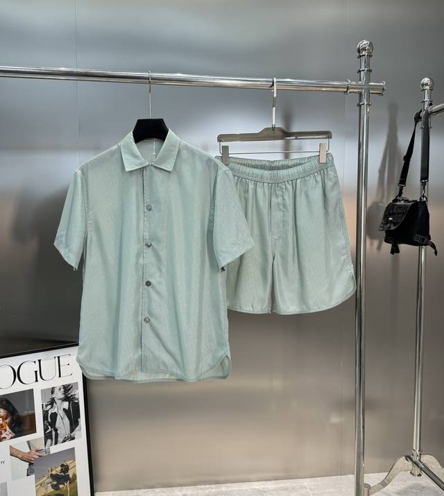 Tops and Pants Dio*R Dior Silk and Cotton Blended Jacquard Fabric Oblique Print