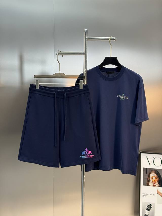 Tops and pants Prad*A Prada 25S new shorts can be matched with suits. 100% wool