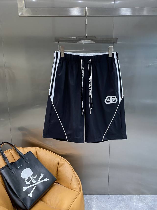 Balenciaga Balenciaga black sports shorts, a must-have for cool summer fashion.