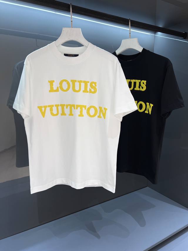 New 2025Ssv Deng printed logo letter round neck Os short-sleeved T-shirt uses th