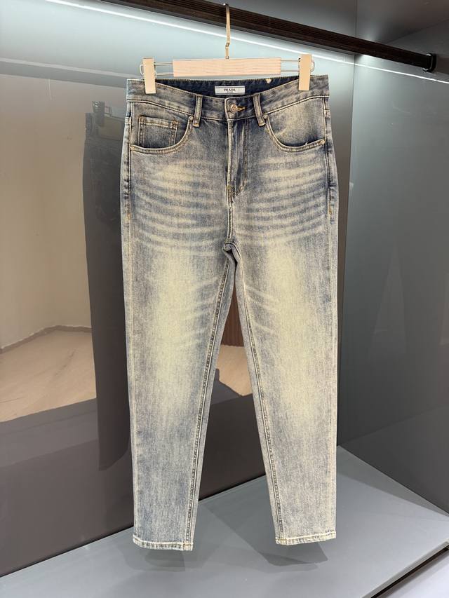 New 2025Ss Spring and Summer New Pr Classic Five-Pocket Printed Jeans, Produced