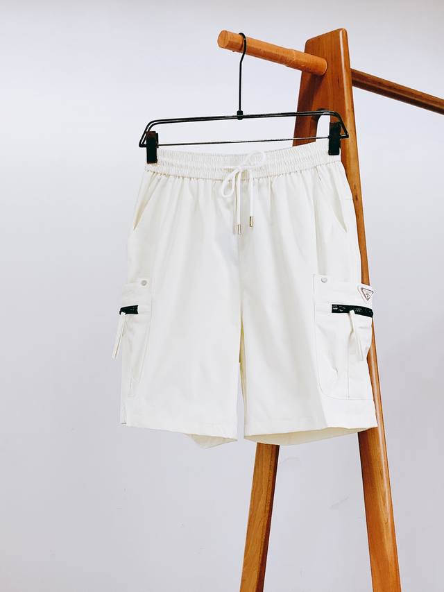 Prada 2025Ss Spring and Summer New Product Retro workwear casual pants, double-l