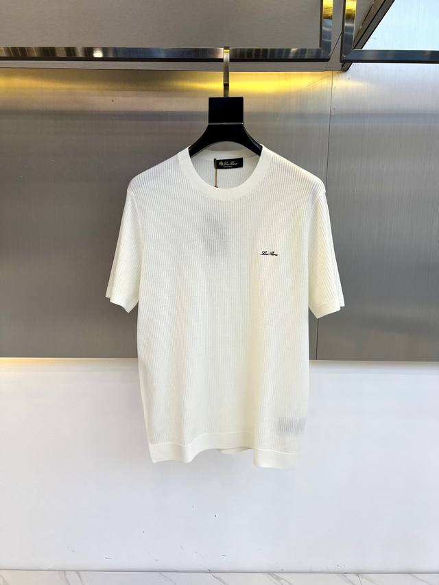 Lor Piana 25Ss new spring and summer top-grade mulberry silk blended mercerized