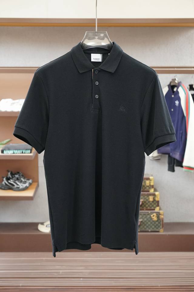 Bbr Burberry Tb plaid business casual polo shirt Our model is matched with shell