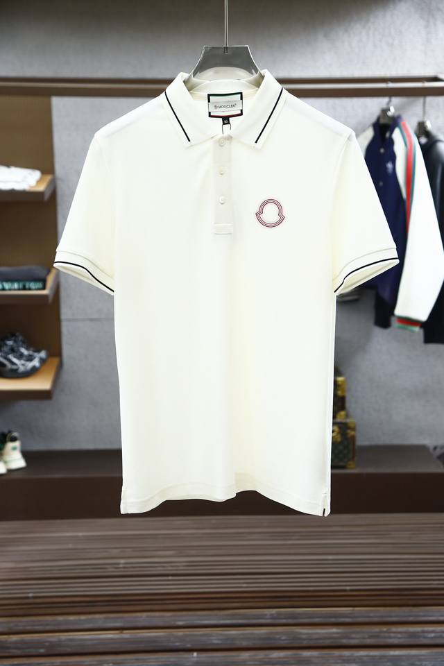 2025Ss series new product Moncler's latest and top-level Polo shirt, using impor