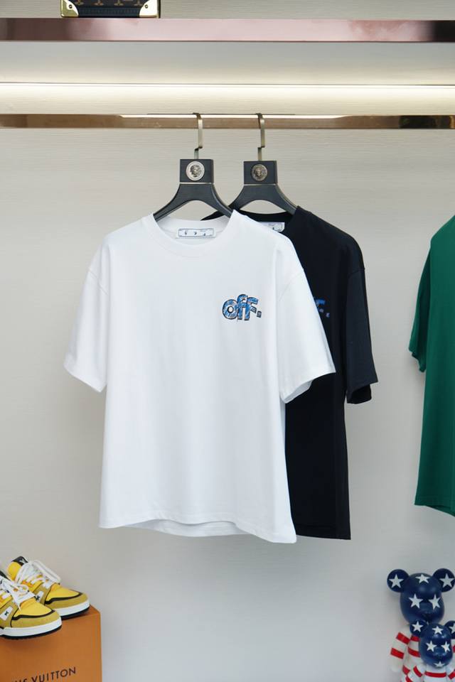 Off-2025 Spring and Summer Series New Product Men's Mercerized Plain Cotton Shor