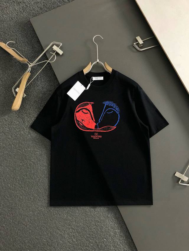 Vltn 2025 Spring and Summer New Releases, Latest Short-sleeved Round Neck T-shir
