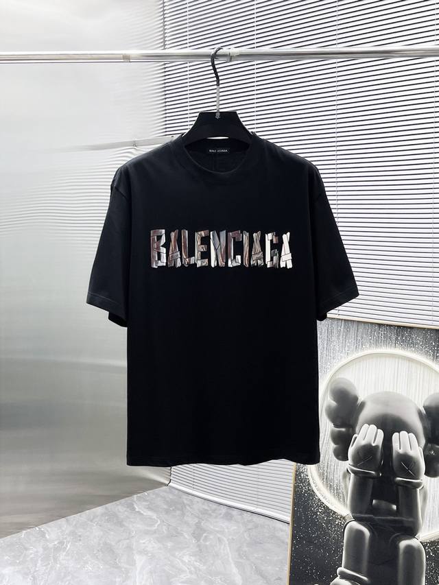 Balenciaga 2025 new round neck short sleeve T-shirt, high-end version! Custom-ma