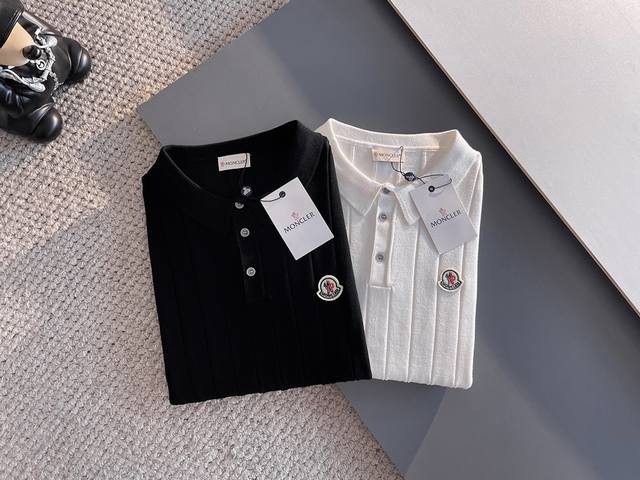Moncler 2025 new short-sleeved Polo, handsome and fashionable, top-positioned to
