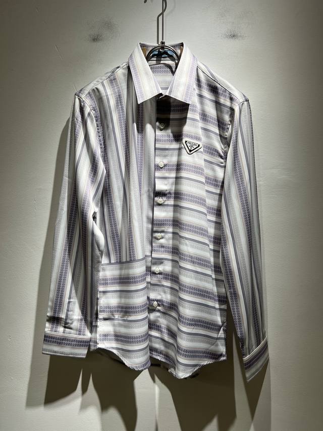 Prad*A 2025 spring and summer new casual men's shirt, the latest fashion casual