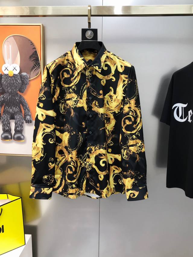V*Rsace Versace 2025 early spring new men's original casual long-sleeved shirt o