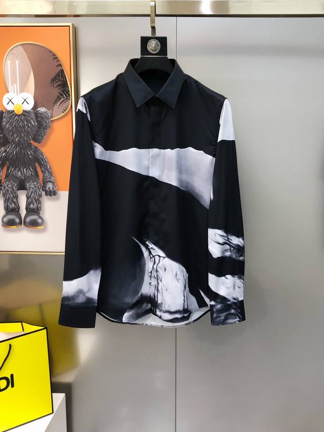 Ysl Saint Laurent early spring new men's original casual long-sleeved shirt offi