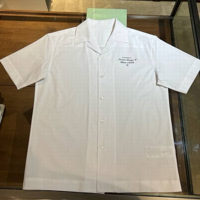 Return to order New arrival, Gv Jifanxi printed details cotton poplin shirt. Exp