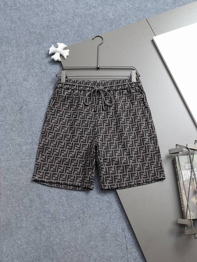 Fendi 25Ss counter same style terry shorts couple style ~ Made of cotton terry f