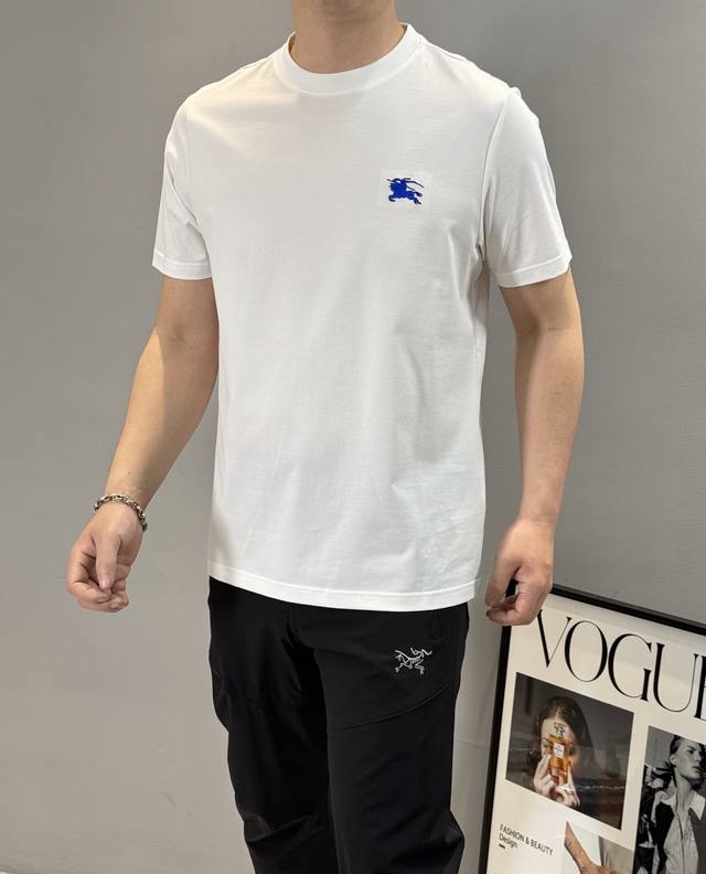 Bbr* BURBO-LI 25S spring and summer classic round neck T-shirt. The same style a