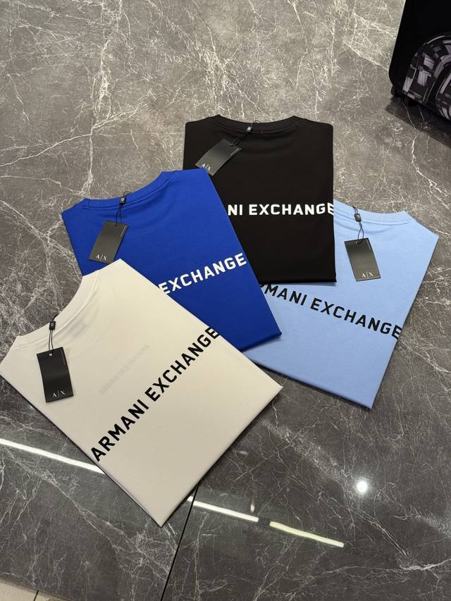 Arman* Armani 25Ss new spring and summer men's round neck short sleeves! Classic