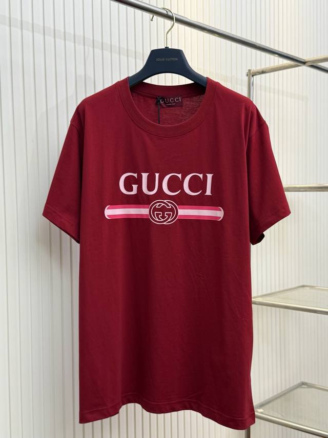 Guc Gucci Ankola red printed cotton short-sleeved T-shirt Size: SML Xl