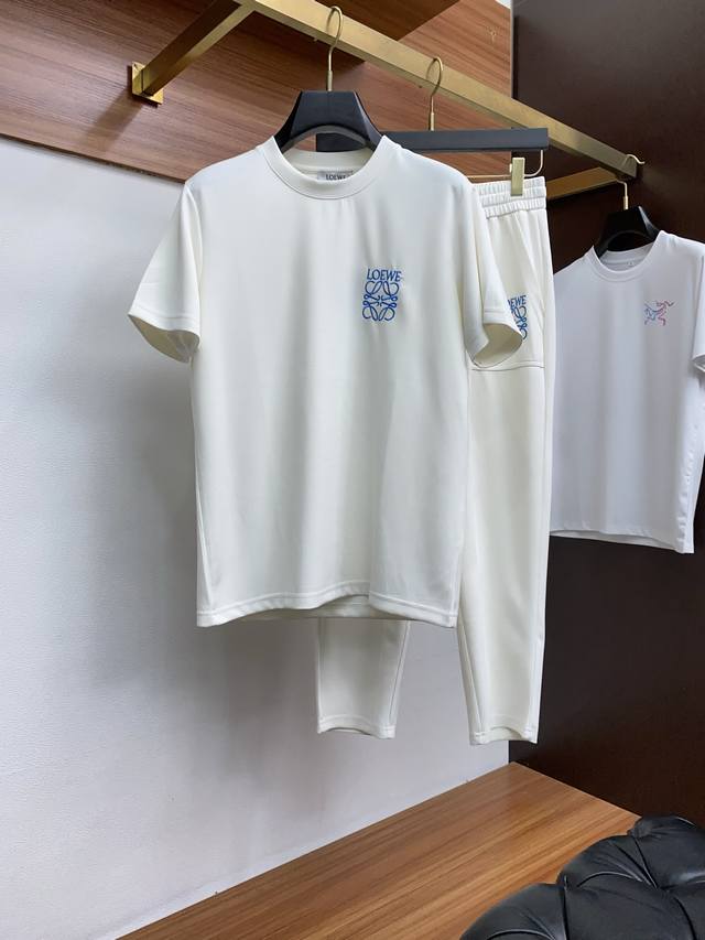 Clothes and pants Loewe new 25Ss early spring new trousers and short-sleeved sui